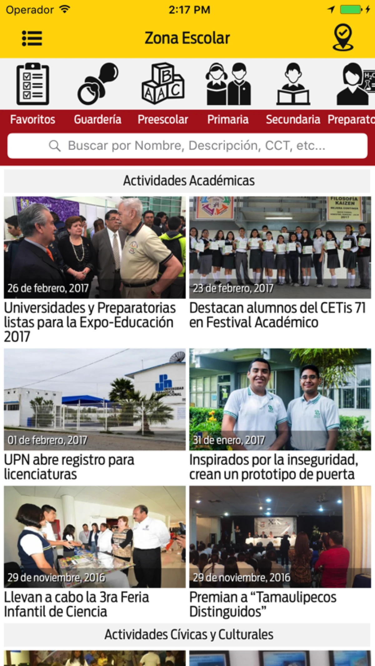 Captura de Zona Escolar