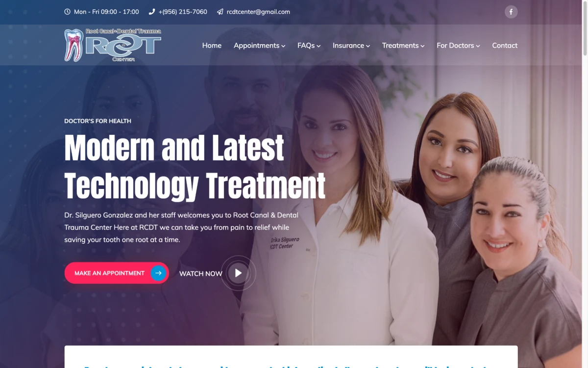 Captura de Root Canal and Dental Trauma Center
