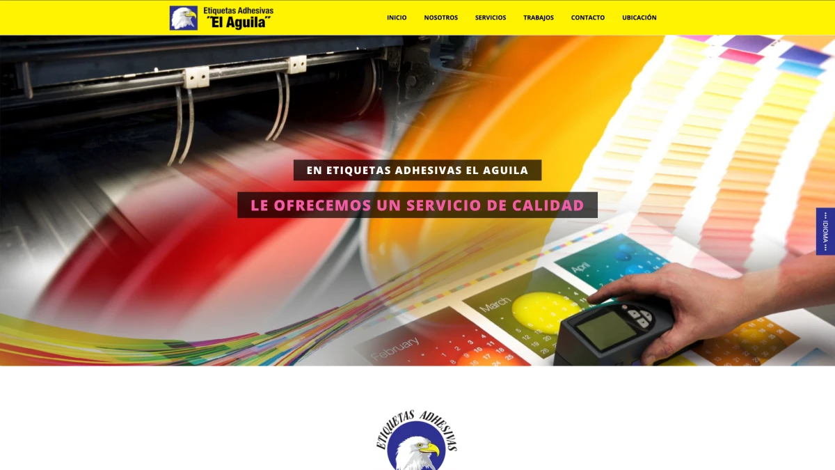 Captura de Etiquetas Adhesivas El Aguila